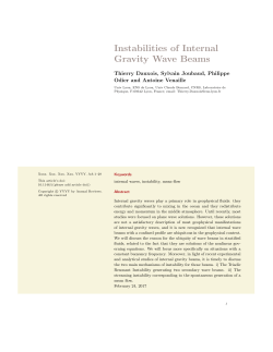 T. Dauxois, S. Joubaud, P. Odier, A. Venaille, submitted