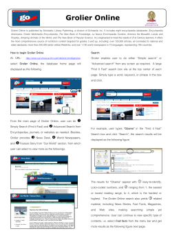 Grolier Online