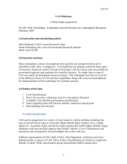 3.1 UAS Classification