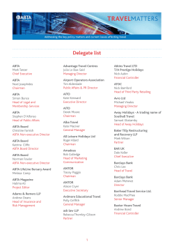 Delegate list