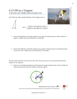 Off on a Tangent