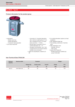 Data sheet Item number: 3700.02.00 Eco