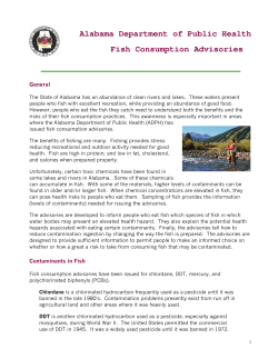 Alabama Department of Public Health Fish Consumption Advisories