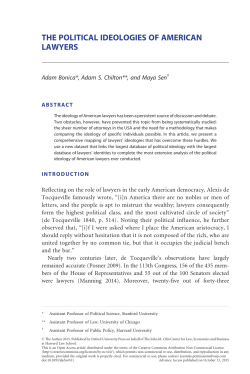 The Political Ideologies of American Lawyers