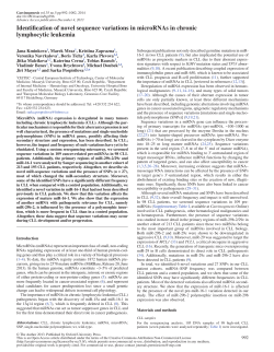 Identification of novel sequence variations in