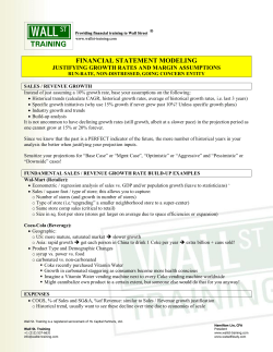 Financial Modeling Growth Rate Logic