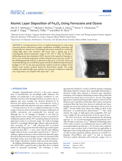 Atomic Layer Deposition of Fe2O3 Using Ferrocene and Ozone