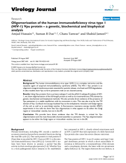 Oligomerization of the human immunodeficiency virus type 1 (HIV