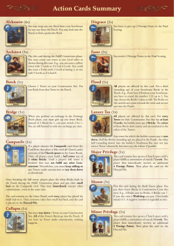 Action Cards Summary