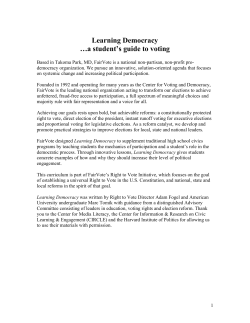 Learning Democracy