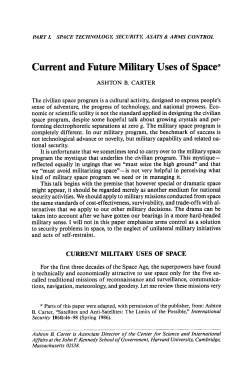 Current and Future Military Uses of Space