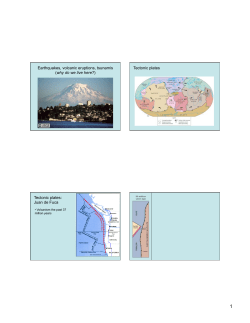 Tectonic plates Tectonic plates: Juan de Fuca