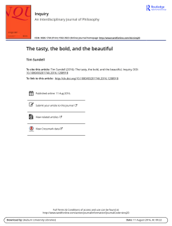 The tasty, the bold, and the beautiful