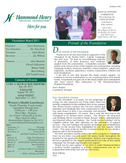 Friends of the Foundation - Hammond