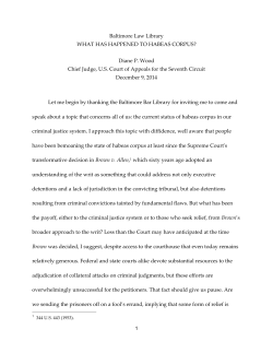 Transcript of Remarks - Baltimore Bar Library
