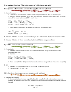 Overarching Question: How are systems of measurement organized
