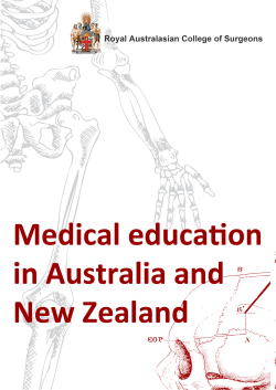Medical Education in Australia and New Zealand