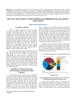 solving the energy crisis through hybridized solar energy solutions