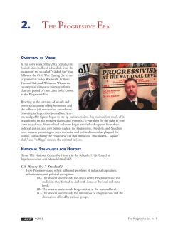 2. THE PROGRESSIVE ERA