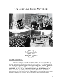 The Long Civil Rights Movement