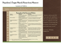 Napoleon`s Tragic March Home from Moscow