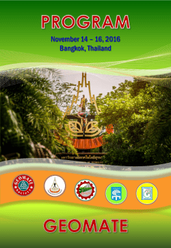 November 14 &ndash; 16, 2016 Bangkok, Thailand