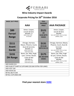 AAA AAA PACKAGE $89 Ferrari Range $121 $111 Avant Garde