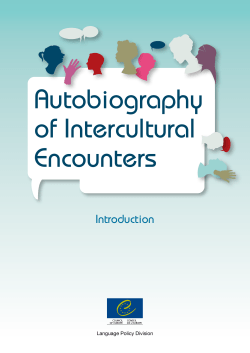 Autobiography of Intercultural Encounters