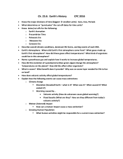 Ch. 23.6: Earth`s History CPC 2016