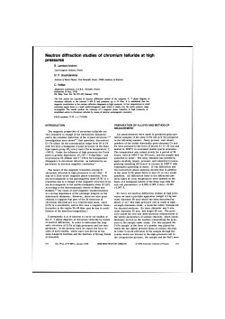 Neutron diffraction studies of chromium telluride at high pressures