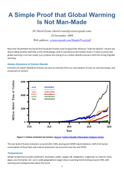A Simple Proof that Global Warming Is Not Man-Made