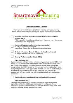 Landlord Documents Checklist