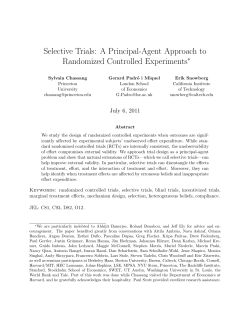 Selective Trials: A Principal-Agent Approach to