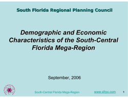Demographic and Economic Characteristics of the