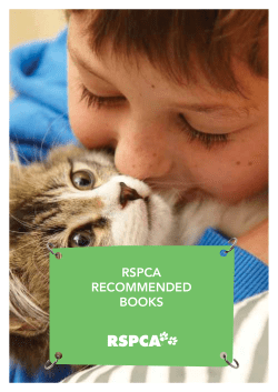 rspca recommended books
