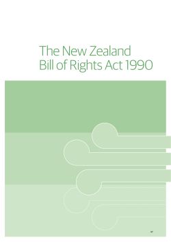The New Zealand Bill of Rights Act 1990