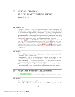 27 voronoi diagrams and delaunay triangulations