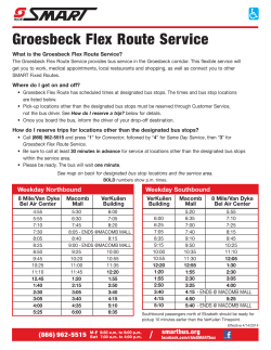 2014.5 Groesbeck Service