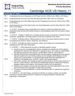 Cambridge AICE US History 11