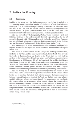 2 India &ndash; the Country