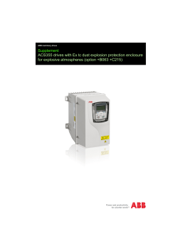 EN / ACS355 drives with Ex tc dust explosion