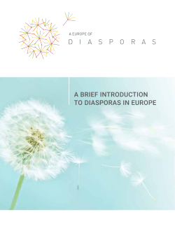 a brief introduction to diasporas in europe