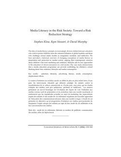 Media Literacy in the Risk Society