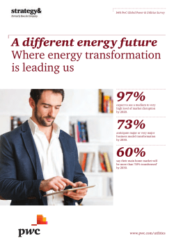 A different energy future - Where energy transformation is
