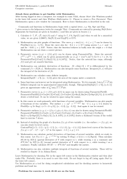 MS-A0210 Mathematics 1, period II