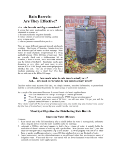 Rain Barrels: Are They Effective?
