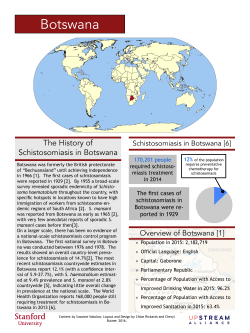 Botswana - Schistosomiasis Around the World
