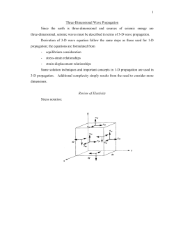 Three-Dimensional Wave Propagation