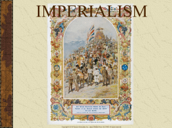 Expansion of European Power and the New Imperialism