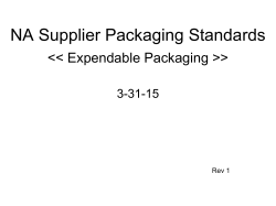 Expendable Packaging Guide - DENSO International America